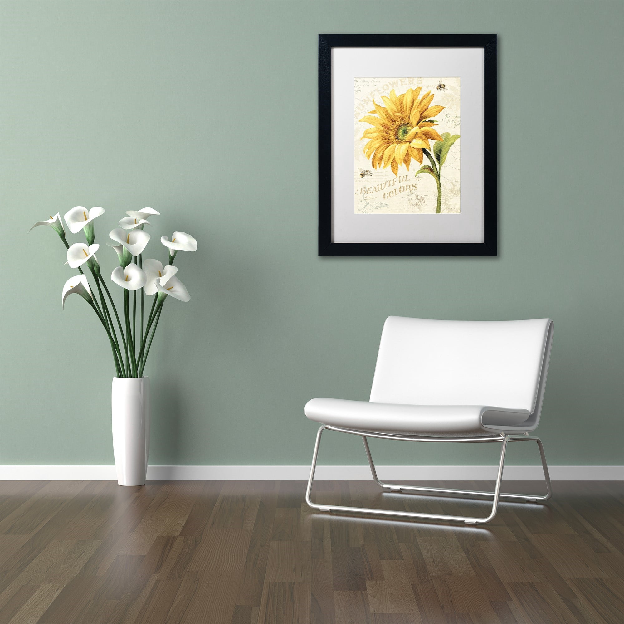 Trademark Fine Art Lisa Audit 'Under the Sun II' 16 x 20 Framed Art Print (WAP0222-B1620MF)