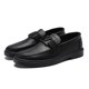 thumbnail image 3 of Zapatos de hombre de estilo británico para primavera, zapatos casuales para hombre que combinan con todo, zapatos de vestir de negocios de cuero negro, zapatos de moda para el trabajo, 3 of 6