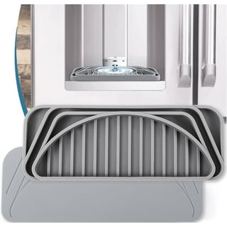 Dznils 2Pcs Refrigerator Drip Tray Silicone Water Drip Catcher Anti-Slip  Fridge Ice and Water Dispenser Pan Cuttable Spill Water Catch Pan  Dishwasher Safe for Home Fridge 