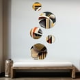 thumbnail image 3 of Designart "Minimal Bauhaus Dimensions V" Modern Geometric Metal Wall Art Set of 5 Piece, 3 of 5