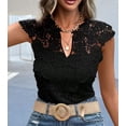 thumbnail image 5 of Blusas De Moda Camisa Sexy Cuello En V Elegantes, 5 of 5