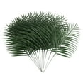 thumbnail image 1 of 12 Piezas de Hojas Palma Artificiales Plantas Falsa Frondas Tropicales Grandes Planta Verde para Fiesta Hawaiana, 1 of 5