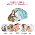 thumbnail image 6 of KLL Iconic Global Landmarks Pattern Shower Cap & Bath Cap for Women,Reversible Oversized Waterproof Shower Caps for all Hair Lengths,Elastic Reusable Bathing Hair Cap, 6 of 6