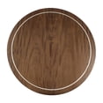 thumbnail image 4 of Michael Amini Villa Cherie Wood & Glass End Table in Hazelnut Brown, 4 of 6