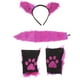 thumbnail image 2 of 1 Set Ears de animales peludos Guantes de peluche de animales de cabeza de animales., 2 of 6