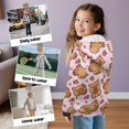 thumbnail image 3 of Pzuqiu Capybara Hoodie Sweatshirt for Girls Size XL Long Sleeve Girls Hooded Clothes with Pocket Casual Fashion Toddlers' Pullover Hoodie Sweatshirt for Daily Life, 3 of 7