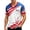 Red@GC@, variant on CONZONE 4Th Of July Mens T-Shirts Short Sleeve Independence Day T Shirts for Men V Neck Patriotic Usa Star Striped Graphic Casual Summer Tee Tops