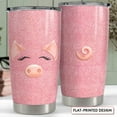thumbnail image 2 of Pig Tumbler Glitter 20oz Tumblers with Lid Gift for Women Girl Daughter Sister Animal Lovers Christmas Birthday, 2 of 7