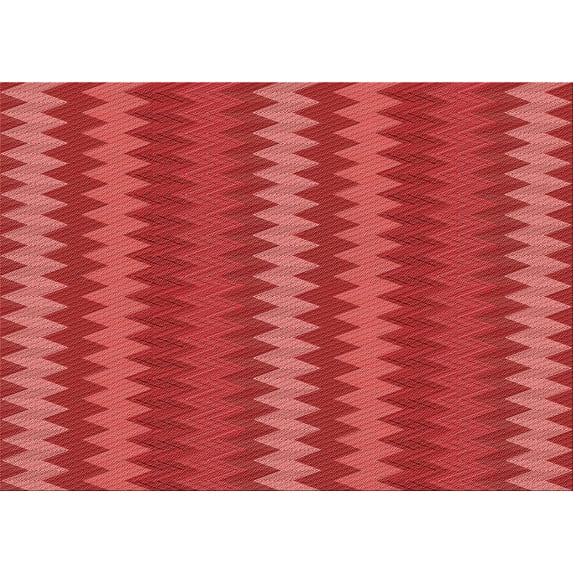 Ahgly Company Indoor Rectangle Patterned Valentine Red Area Rugs, 8' x 12'