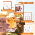 thumbnail image 3 of TGHTBA-80 Pack Mini Dessert Cups, 2 oz Disposable Plastic Wine Glasses, Parfait Appetizer Cups, Clear Shot Glasses for Wedding, Birthday, Party, Fruit, 3 of 3