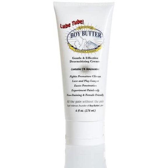 Boy Butter Comfort Cream Desensitizing Formula 6 oz. - Numbing Lube Cream