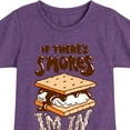 thumbnail image 3 of Instant Message - If There's S'mores, I'm In - Toddler & Youth Girls Short Sleeve Graphic T-Shirt, 3 of 6