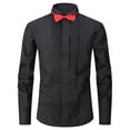 thumbnail image 1 of DPTALR Chemise Habillée Homme Col Smoking Robe de Garçon d'Honneur Marié Chemise de Mariage Homme, 1 of 3