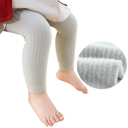

Baby Girls Soft Warm Winter Knitted Tights Cotton Toddler Ninth Pants Tights Cute Animal Plus Fleece Children Leggings Pantyhose Big Girls Pants Size 8