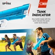 Open Box SPYRA Manual Water Blaster, Outdoor Squirt Gun for Pool, SpyraLX, Blue
