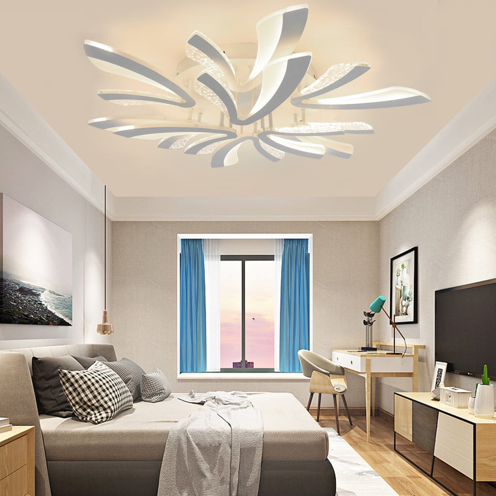 Modern Led Ceiling Light Living Study Room Ceiling Lamps Chandelier Fixtures Walmart Com Walmart Com