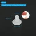 thumbnail image 2 of Uxcell T-Shaped Silicone Rubber Solid Plug for 4.85 to 4.95mm Hole White 24 Pieces, 2 of 6