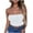 White, variant on Antinious Ladies Solid Tone Elastic Knit Sleeveless Bandeau Casual Layering Tank Style Bra
