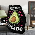 thumbnail image 2 of Yibo Avocado Gift Blanket Flannel Soft and Comfortable Anti-static Bed Sofa Blanket, 2 of 9