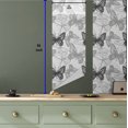 thumbnail image 5 of Ambesonne Butterfly Peel & Stick Wallpaper for Home, Monochromatic Butterflies, 13"x36", Coconut and Charcoal Grey, 5 of 5