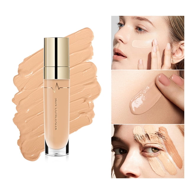Long Term Full Coverage Eye Concealer Face Concealer Foundation Concealer Makeup Liquid Foundation Liquid Foundation (5Ml), A Lotion