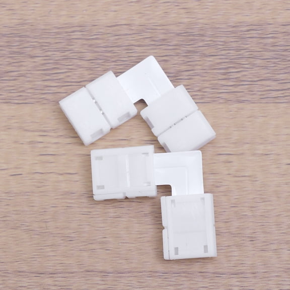 LITINKIMI 10Pcs White ABS Light p Buckle Connector for LED Rgb Single Color Light