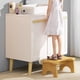 thumbnail image 2 of Taburete de baño de madera de bambú de primera calidad para mejorar la salud del colon, diseño que ahorra espacio y superficie fácil de limpiar que mejora la rutina diaria del baño, 2 of 6