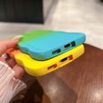thumbnail image 4 of ShellTech for Samsung Galaxy A26 5G Gradient Wave Frame Silicon Case, Anti-Slip Grip Cute Wave Edge Frame Slim Fit Shockproof Phone Bumper Cover Soft TPU Pretty Curly Girly Cover,E, 4 of 4