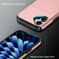 thumbnail image 6 of TECH CIRCLE for iPhone 16 Case 6.1 Inch (2024 Release), Hard Plastic Shell Back Cover Case with Hidden Sliding Card Holder, Slim Fit Thin Lightweight, Protective Solid Color Case, Silver, 6 of 8