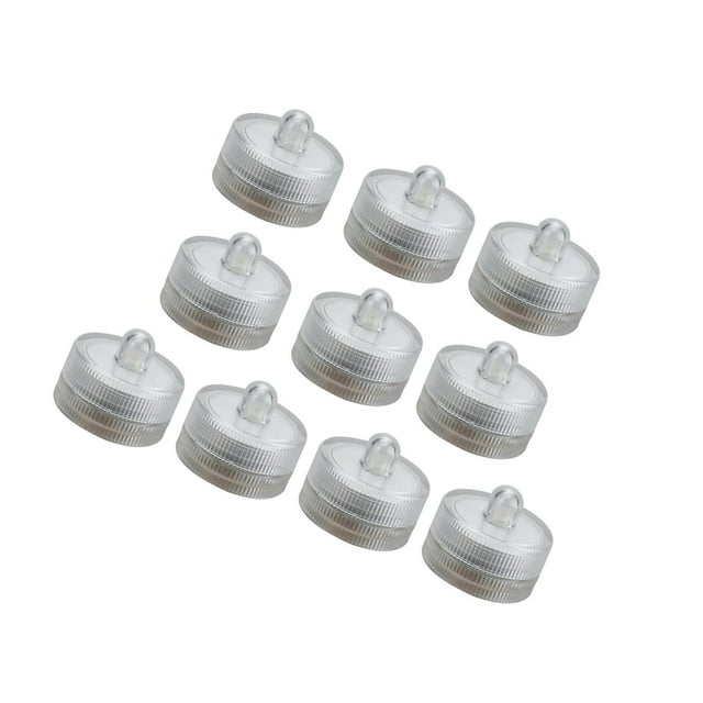 Maytalsory SUBMERSIBLE LED LIGHT TEA CANDLES WEDDING WATER PARTY PROOF Yellow Light 3 x 2.6cm 1Set