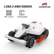 Mammotion LUBA 2 AWD 5000HX Robotic Lawn Mower, Reception for 1.25 Acres, Max 1.5 Acres Coverage, With 4G, UltraSense AI Vision, 2.2-4.0 Cutting Height