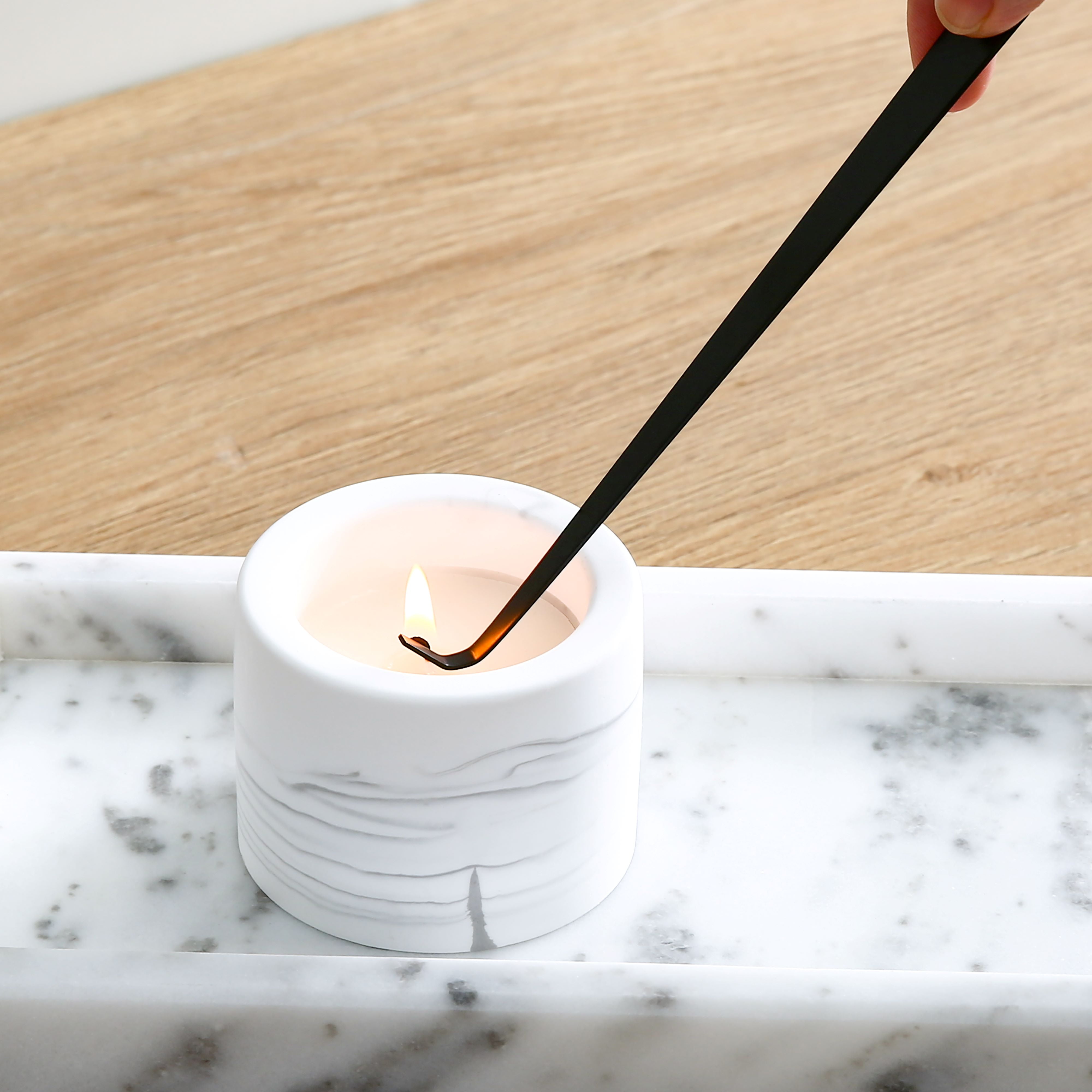 Better Homes & Gardens Black Candle Care Kit - Contemporary Design, Round Shape, Standard Size
