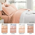 thumbnail image 4 of Southshore Fine Living, Inc. 4-Piece Dorm Sheets Twin XL Set, Extra Deep Pocket Sheet Set, Blush, 4 of 9