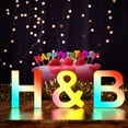 thumbnail image 3 of Cpeelsdo Colorful Light Up Letters, App Controlled LED Alphabet with Music Sync & Color Changing for Boy Girl Birthday Gift Christmas Wedding Bar Wall Decor - J, 3 of 10