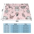 thumbnail image 4 of XMXT Flannel Throw Blanket for Couch, Fabric Girl Print Bed Sofa Decor Blankets for Home Bedroom, 80 x 60 inches, 4 of 9