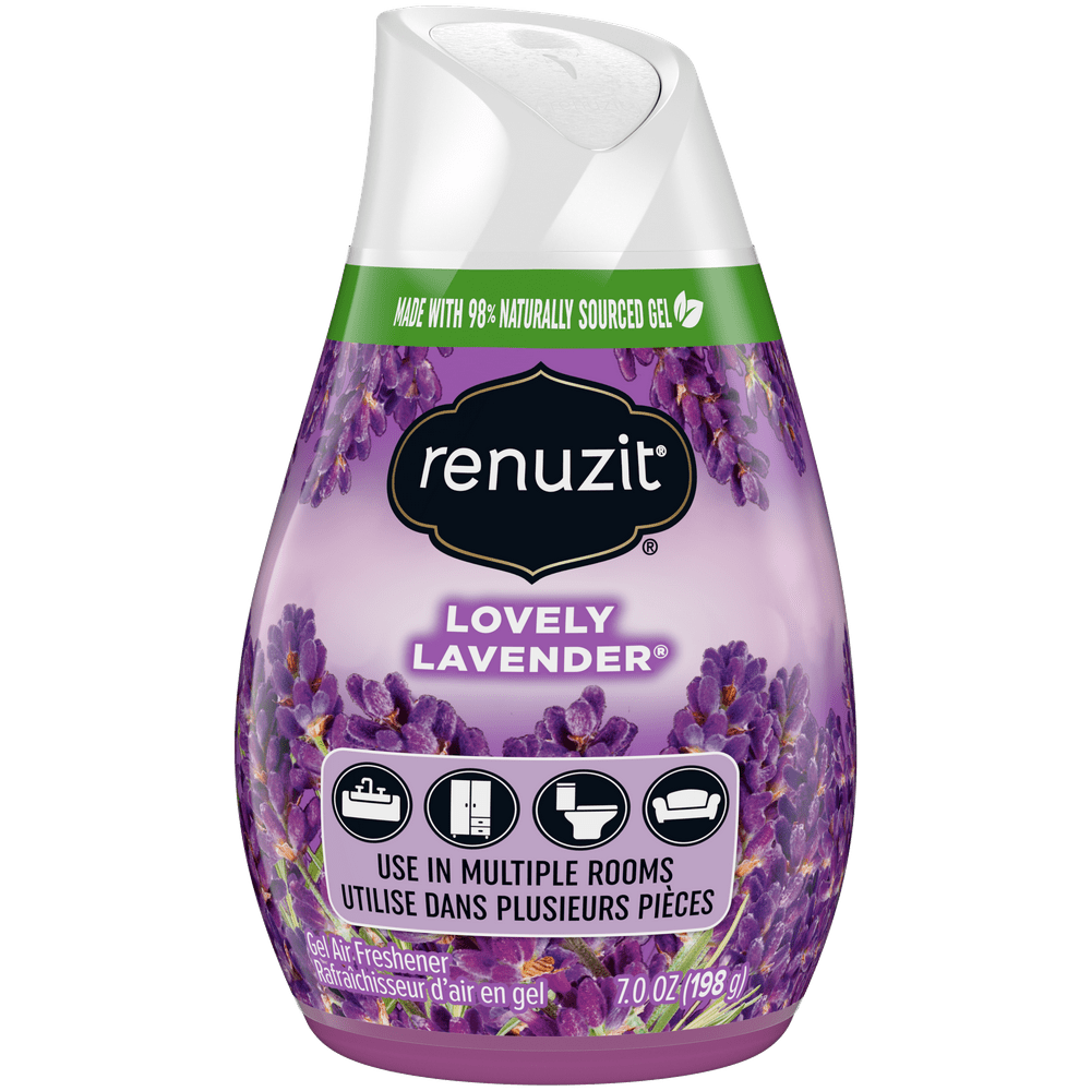 Renuzit Gel Air Freshener, Lovely Lavender, 1 Cone