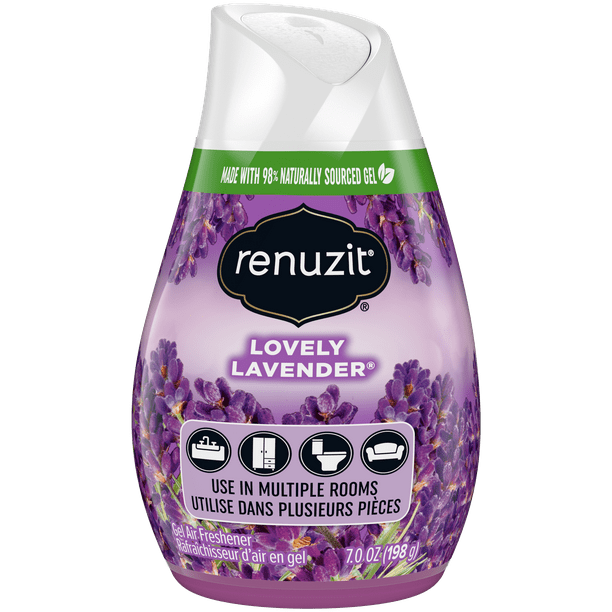 Renuzit Gel Air Freshener, Lovely Lavender, 1 Cone
