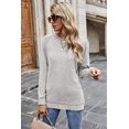 thumbnail image 3 of Womens Color Block Leopard T Shirts Casual Striped Long Sleeve Tunic Tops, 3 of 6