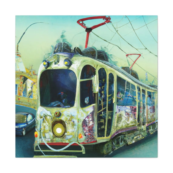 Tram Ride Through Rococo - Canvas