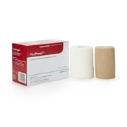 FlexPress2 Fabric 2 Layer Compression Bandage System Brown NonSterile 4 Inch X 7-1/10 Yard / 4 Inch X 8-9/10 Yard 1 Ct