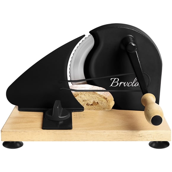 Cortador Manual de Pan Brvclon con Hoja Afilada y Grosor Ajustable