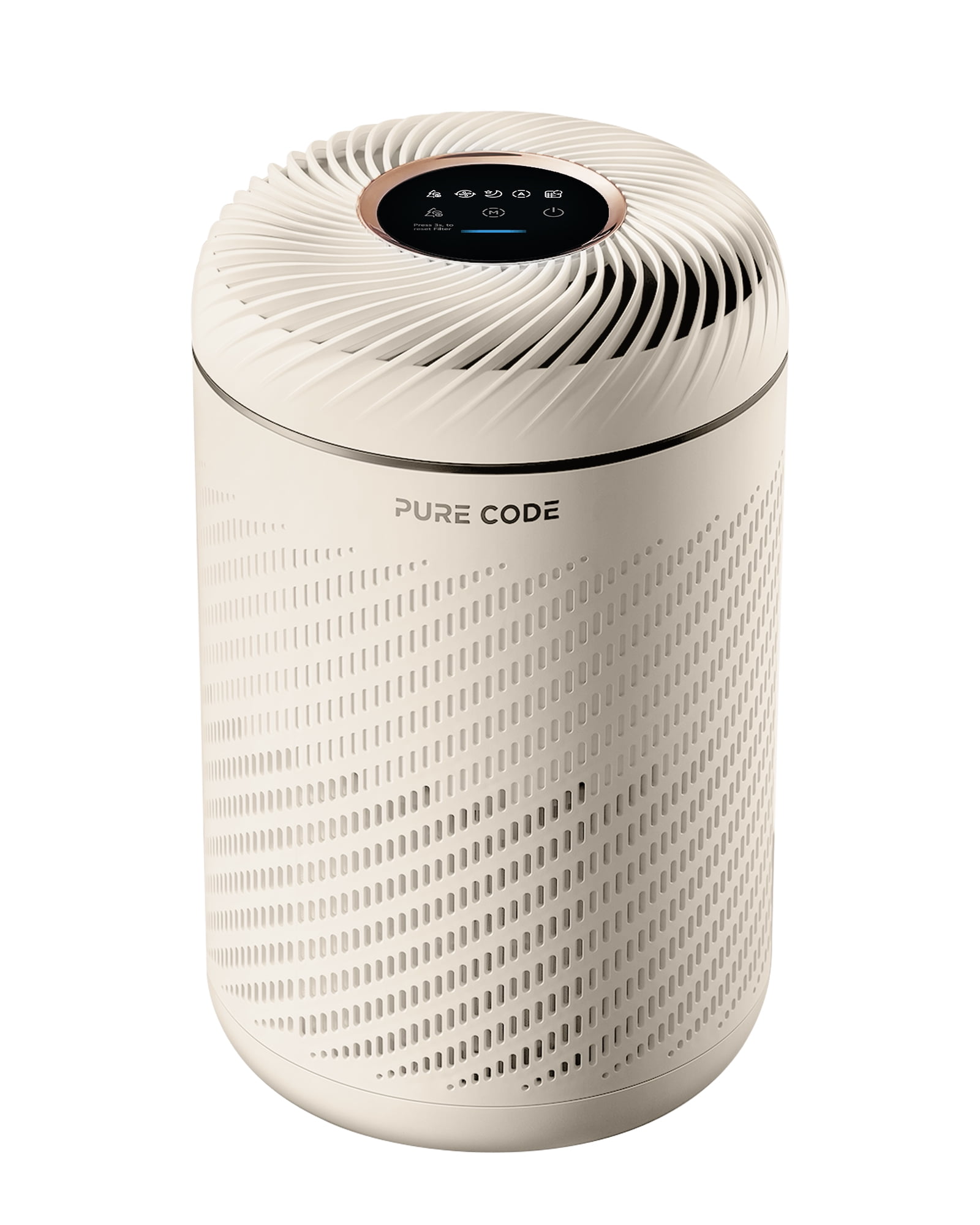 PURE CODE Air Purifier For Bedroom Home Quiet Air Cleaner With Net Ion