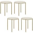 thumbnail image 1 of HOMCOM Modern Stacking Stools, Kitchen and Metal Legs (Set of 4), 1 of 10