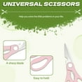 thumbnail image 3 of FACEGA 4Pcs Scissors All Purpose,Opening A Bottle Cap 7.7" Adult Scissors,Cold Walnuts Sewing Scissors,Pink, 3 of 7