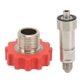 thumbnail image 1 of CO2 Gas  Adapter, Gas Refill Adapter G5/8 To 7/16-20 Stainless Steel Replacement Part  Sealing  For Gas Filling, 1 of 8