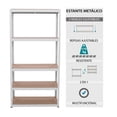 thumbnail image 2 of Set de 2 Estante Metalico Onof ESM-01 Anaquel Rack 5 Niveles, 2 of 5