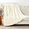 thumbnail image 4 of Home Soft Things Heavy Faux Fur Throw - Antique White - 50" x 60", 4 of 10