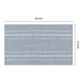 thumbnail image 3 of REGALWOVEN Rustic Placemats Set of 6 Cotton and Linen Placemats for Dining Table Decor Indoor Outdoor Kitchen Table Mat Blue 20*12in, 3 of 6