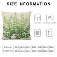 thumbnail image 5 of JRXY  Green Plant Throw Pillow Covers Decorative Green Succulent Leaves Square Pillow Cases Farmhouse Spring Green Plants Cushion Covers for Sofa Couch Home Decoration White, 5 of 5