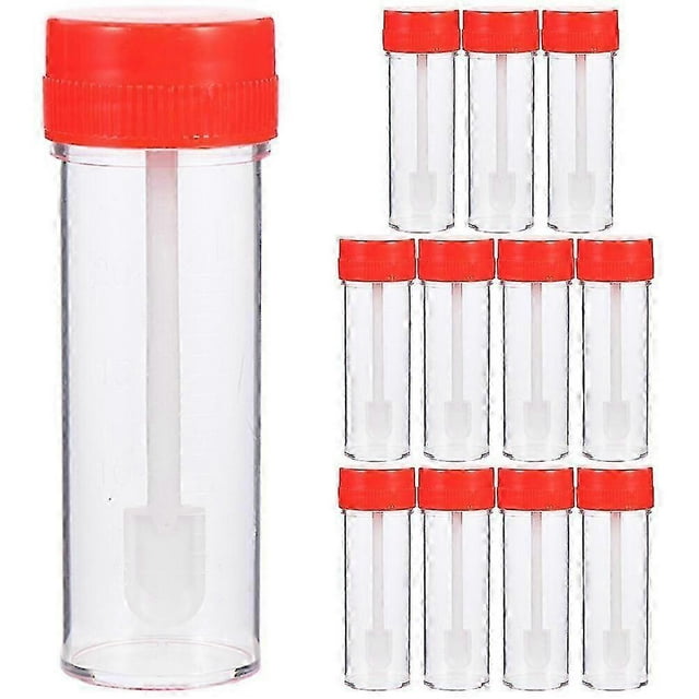 12pcs Single Use Sampling Tubes Stool Test Tubes Disposable Stool Sampling Tubes